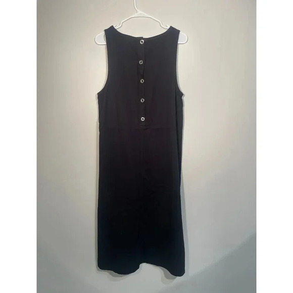 Vintage‎ Talbots Black Sleeveless Novelty Embroidered Maxi Dress - Picture 5 of 9